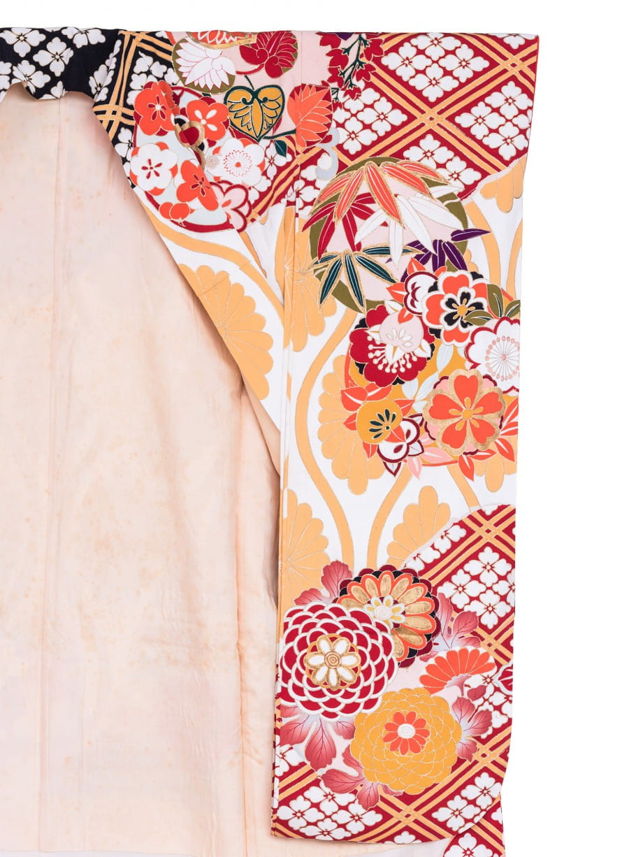 【振袖レンタル】成人式 | 菜の花色に花菱立涌、鳳凰孔雀の振袖