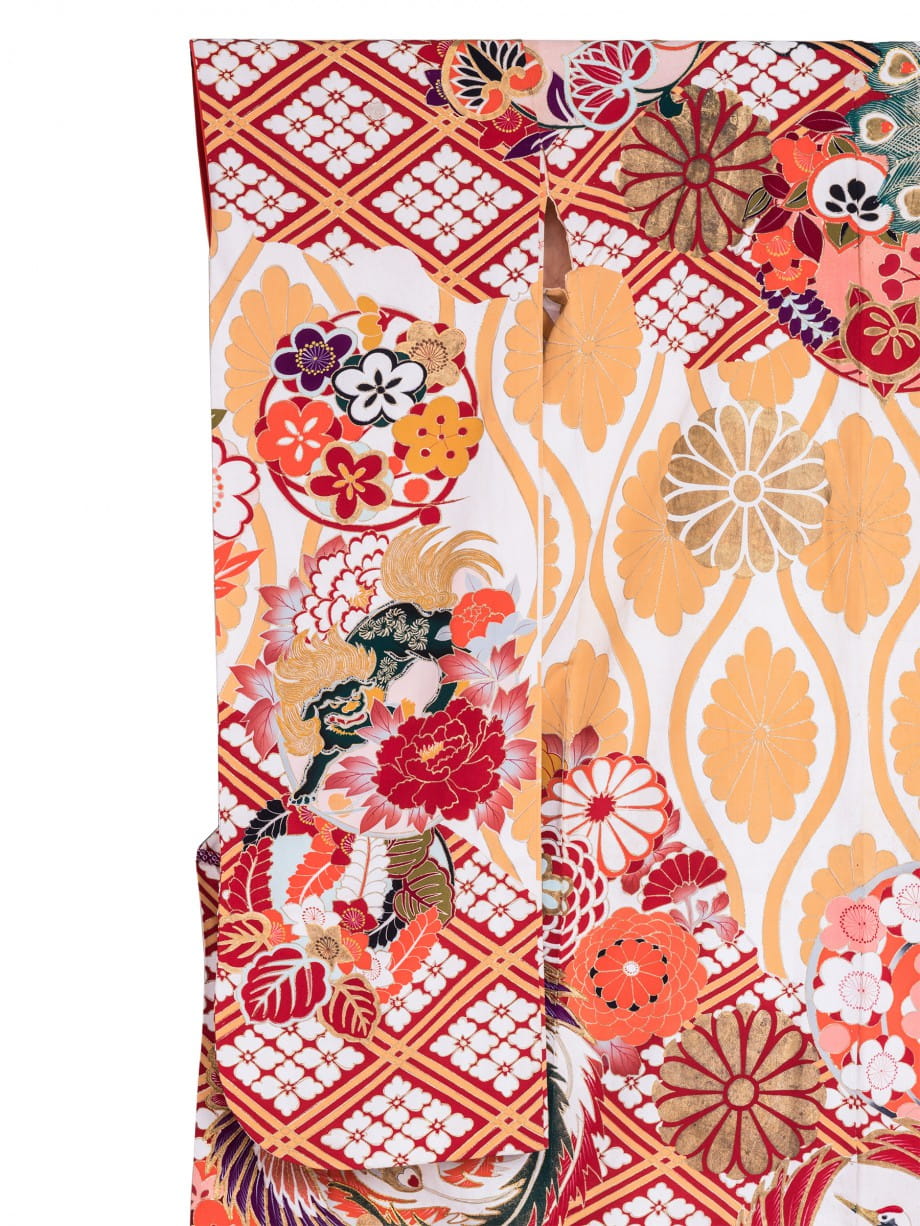 【振袖レンタル】成人式 | 菜の花色に花菱立涌、鳳凰孔雀の振袖