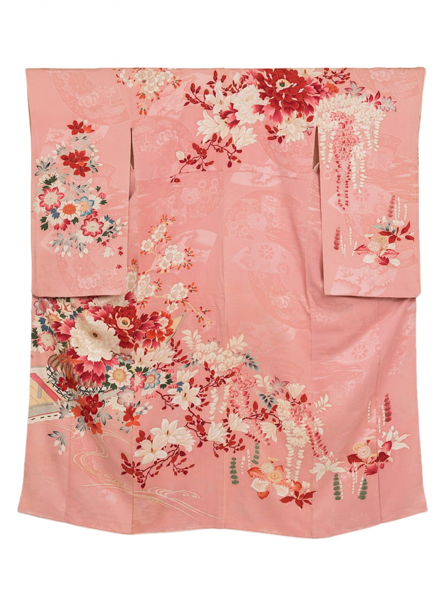 【袴レンタル】卒業式 | フレッシュピンクに春の花尽くしの小振袖