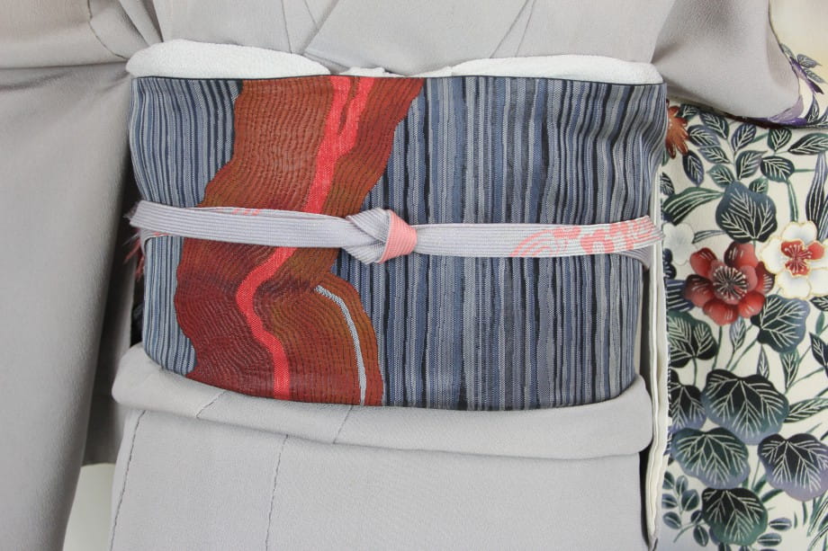 【訪問着レンタル】二藍色のぼかしに手描き友禅の訪問着