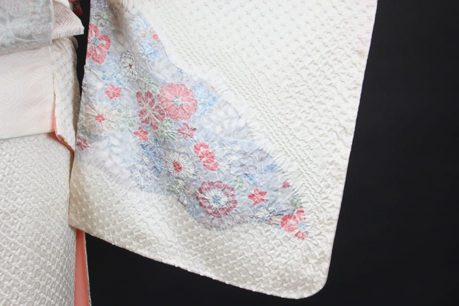 【訪問着レンタル】綸子に総絞りと辻が花の訪問着