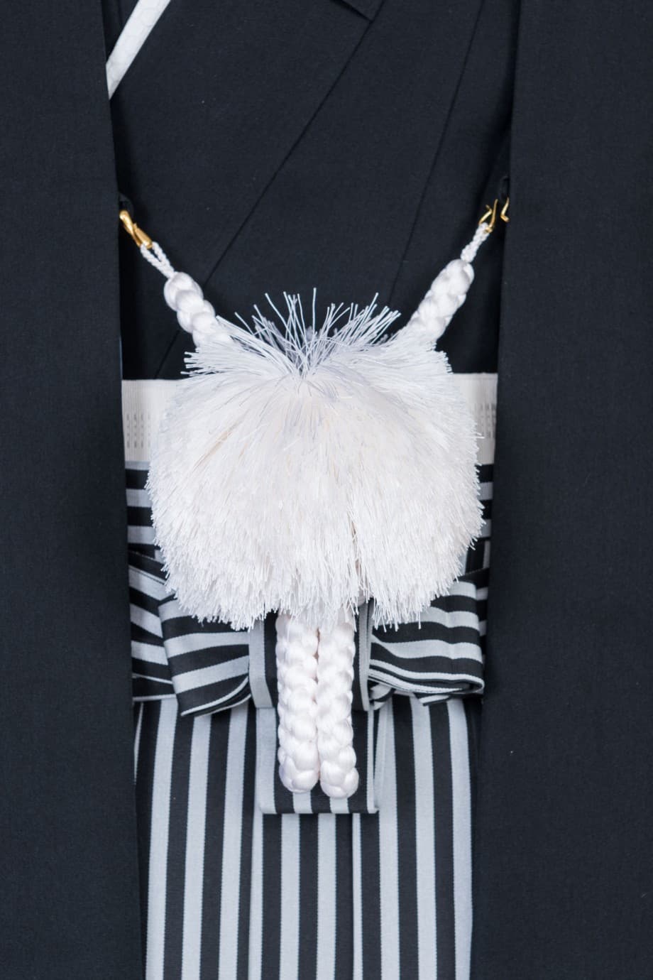 【男性着物レンタル】正統派の黒紋付羽織袴・第一礼装