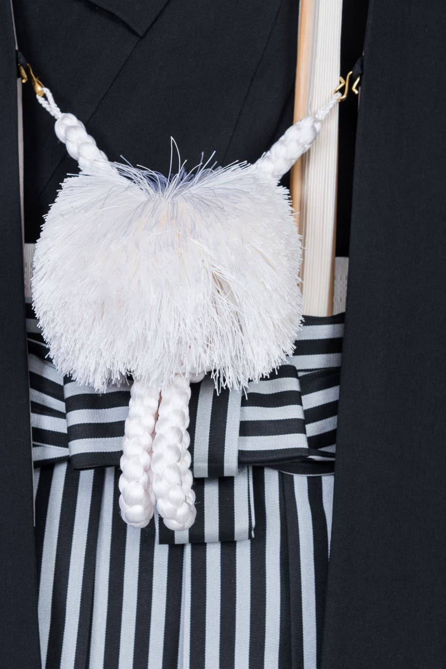 【男性着物レンタル】正統派の黒紋付羽織袴・第一礼装